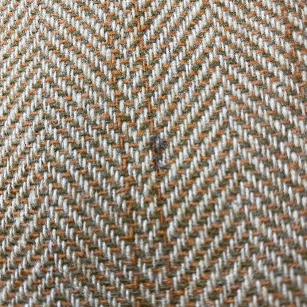 Vtg Juniorite Schoolgirl Skirt Herringbone Brown Chain Detail Preppy 24" Waist - Picture 2 of 11